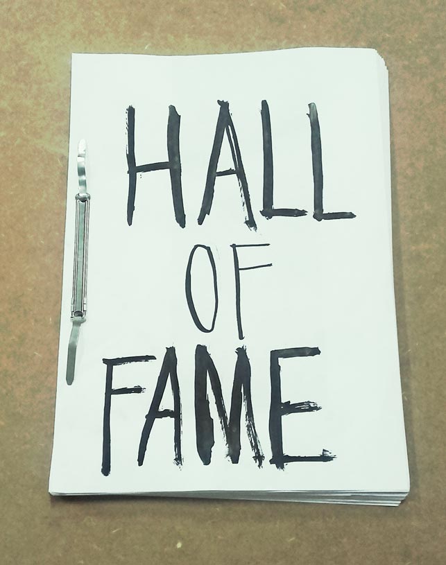 Hall of Fame, 2015. A work by Lucía C. Pino + Carlos Valverde.