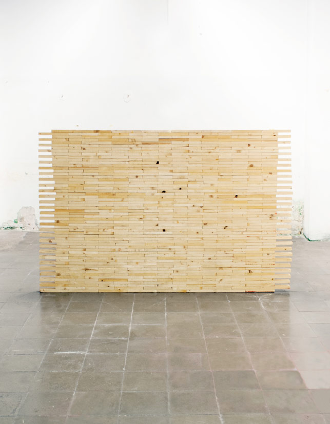 Wall, 2016. A work by Carlos Valverde.